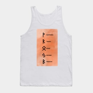 Bind Runes: Happiness, Travel, Home, Reward, Freedom Tank Top